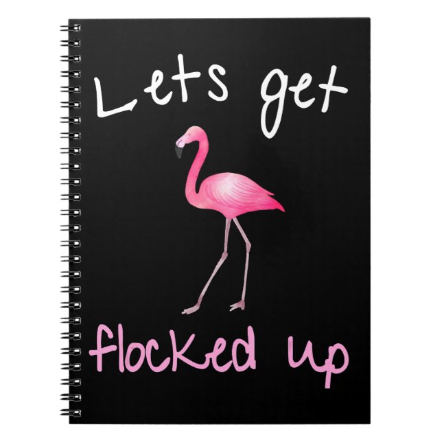Caderno Espiral Flamingo - Vamos Ficar Bloqueados (Frente)