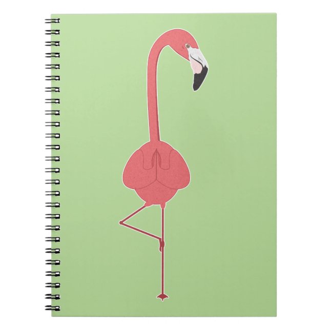 CADERNO ESPIRAL FLAMINGO YOGA (Frente)