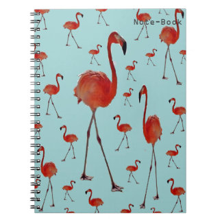 Caderno Espiral Flamingoes Andando