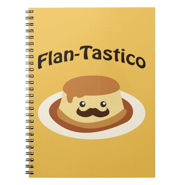 Caderno Espiral Flan-Tastico! Flan Cute (Frente)