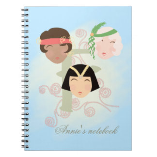 Caderno Espiral Flapper girls roaring twenties