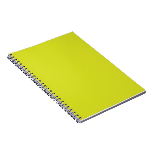 Caderno Espiral Flat Yellow Background – Back-to-School Texture (Lado Direito)