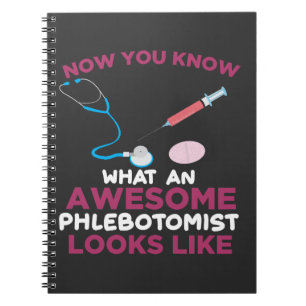 Caderno Espiral Flebotomista Venipuntura Sanguínea Vein Phlebotom