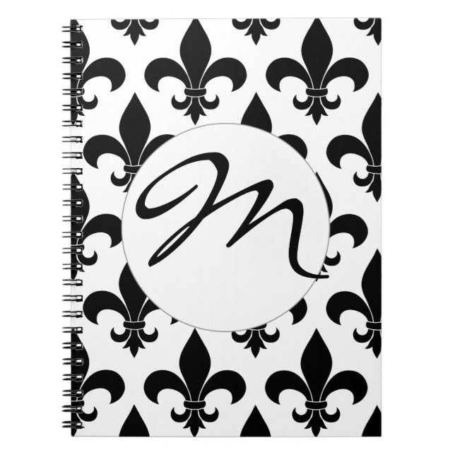 Caderno Espiral Fleur de lis Pattern Classic (Frente)