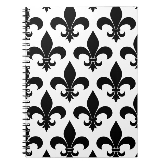 Caderno Espiral Fleur de lis Pattern Classic (Frente)