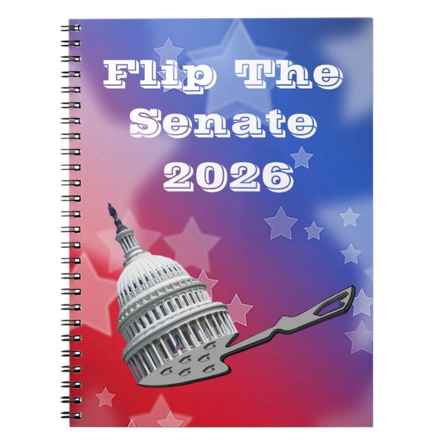 Caderno Espiral Flip The Senate Vote 2026 (Frente)