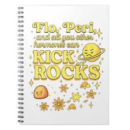 Caderno Espiral Flo e Peri Podem Chutar Pedras – Hormônio Divertid
