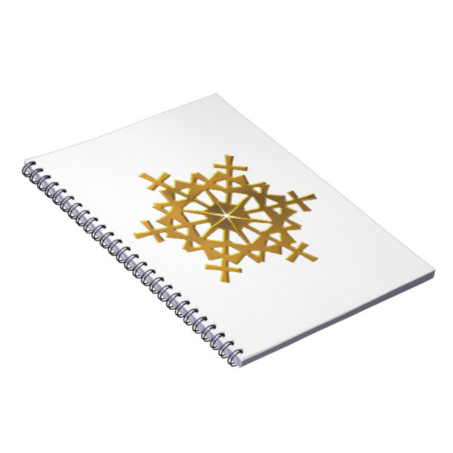 Caderno Espiral Floco de neve "3-D" (Lado Direito)