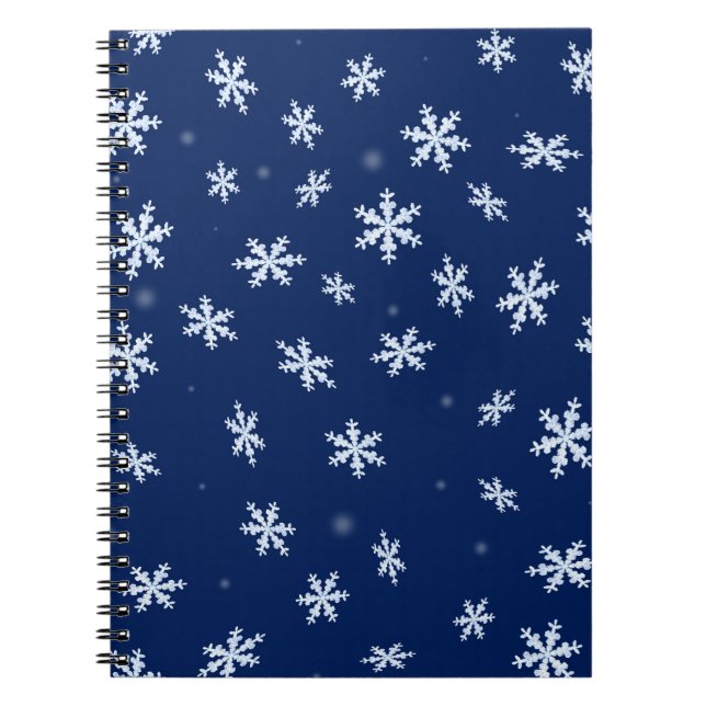 Caderno Espiral Flocos de neve (Frente)