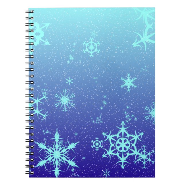 Caderno Espiral Flocos de neve (Frente)
