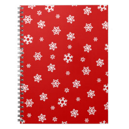 Caderno Espiral Flocos de neve (brancos) [Padrão de Natal]