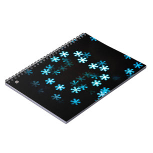 Caderno Espiral Flocos de Neve de Natal Mágicos