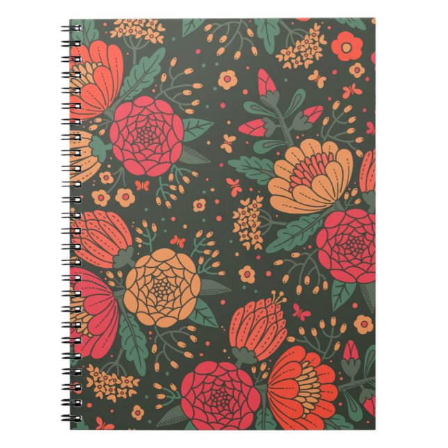 Caderno Espiral flor (Frente)