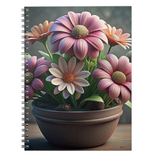 Caderno Espiral flor
