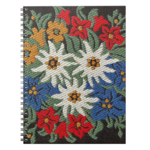 Caderno Espiral Flor alpino suíço Edelweiss