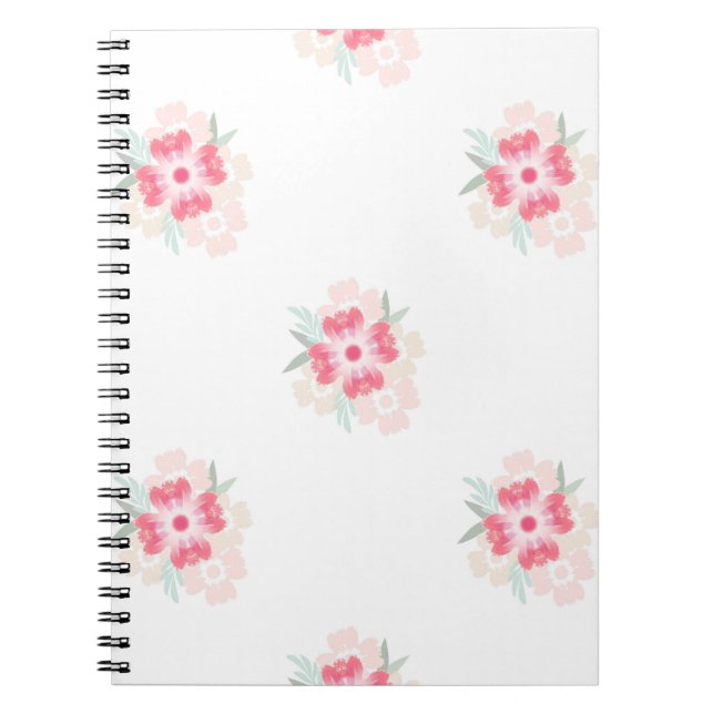 Caderno Espiral "Flor Azul" (Frente)