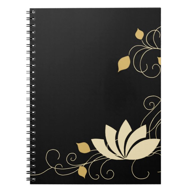 Caderno Espiral Flor da meia-noite (Frente)