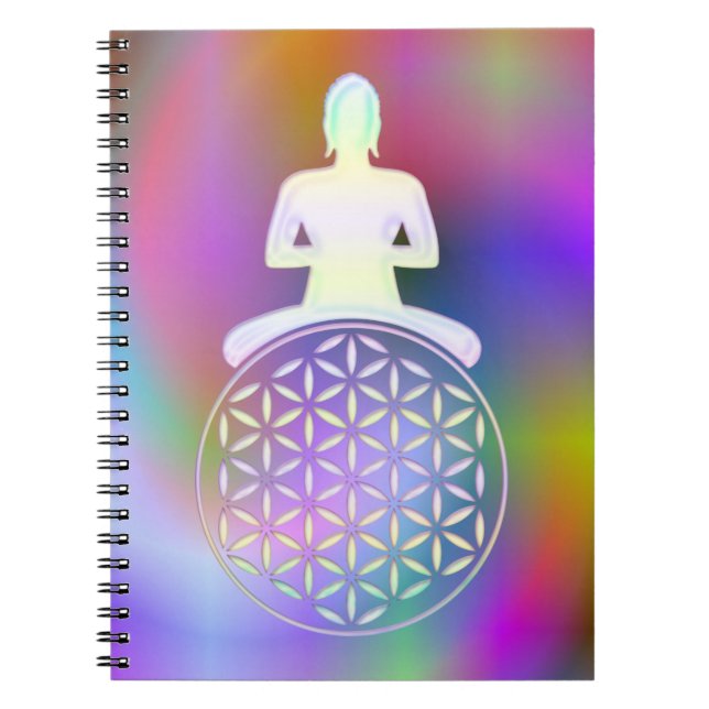 Caderno Espiral Flor da Vida / Blume des Lebens - Buda (Frente)