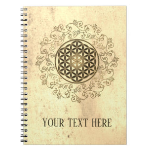 Caderno Espiral Flor da Vida - Mandala de Ornamentos Vintage 2