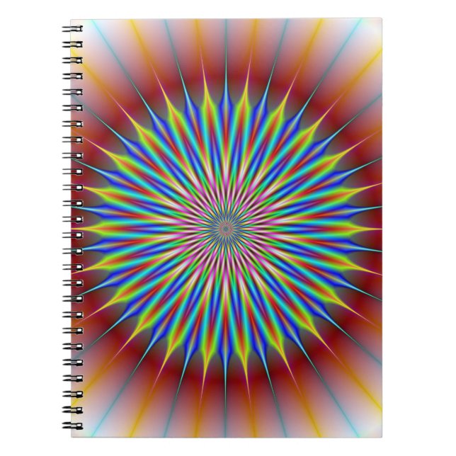 Caderno Espiral Flor de estrela do notebook (Frente)