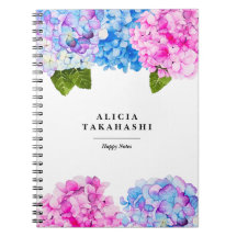 Flor de Hydrangeas de Água| Adicione Seu Nome