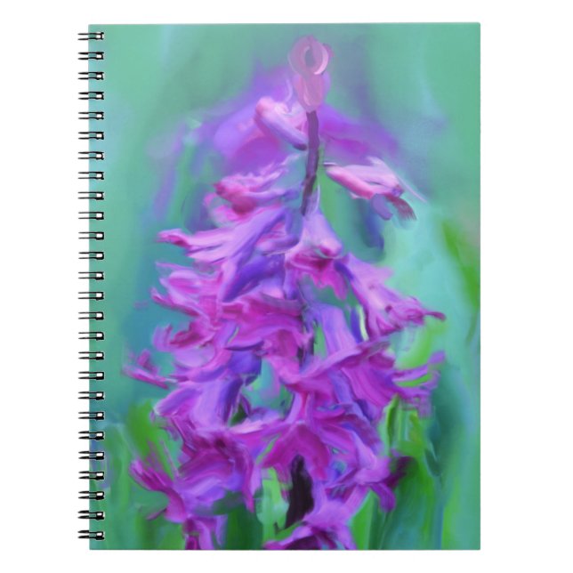 Caderno Espiral Flor de Jacinto (Frente)