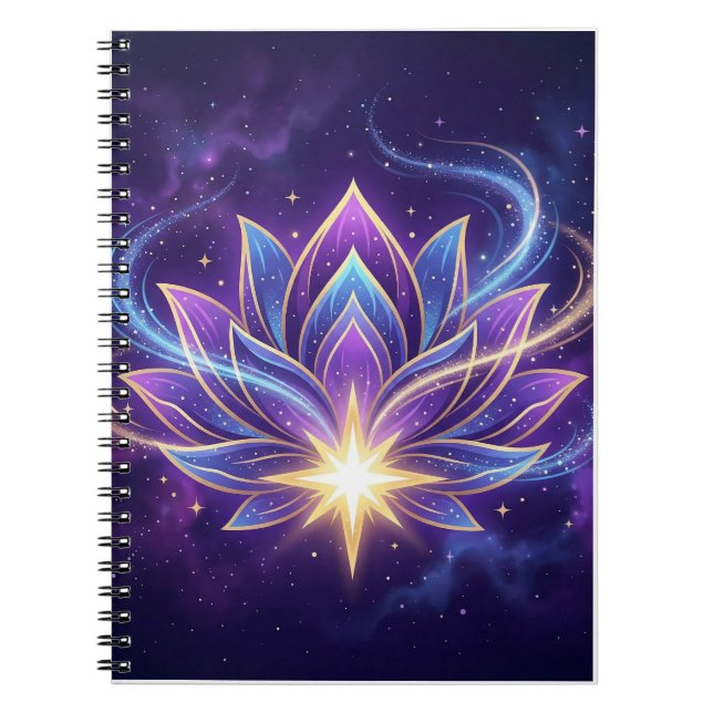 Caderno Espiral Flor de Lótus Mística (Frente)