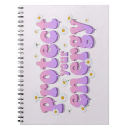 Caderno Espiral Flor de Margarida Pastel Proteja S