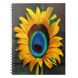 Caderno Espiral Flor de Pêssego Sun
