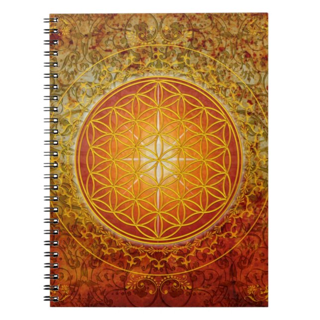 Caderno Espiral Flor de Vida - Ornamento III (Frente)