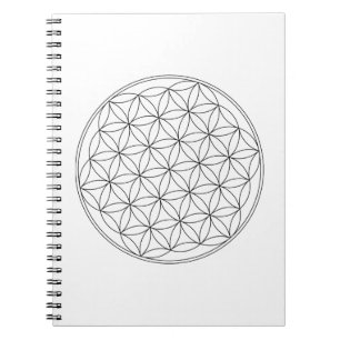 Caderno Espiral Flor do branco da vida