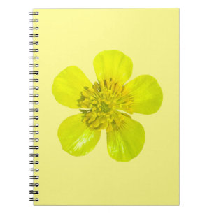 Caderno Espiral Flor do copo-de-borda - transparente.