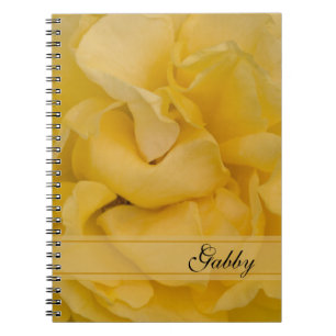 Caderno Espiral Flor do rosa amarelo