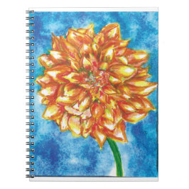 Caderno Espiral Flor Flame