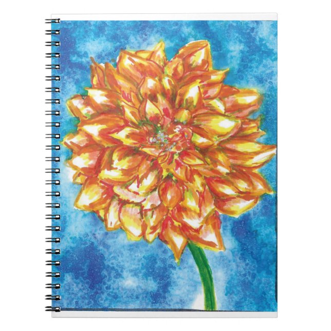 Caderno Espiral Flor Flame (Frente)