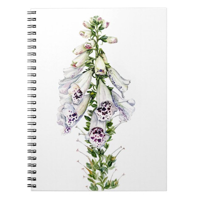 Caderno Espiral Flor Foxglove (Frente)