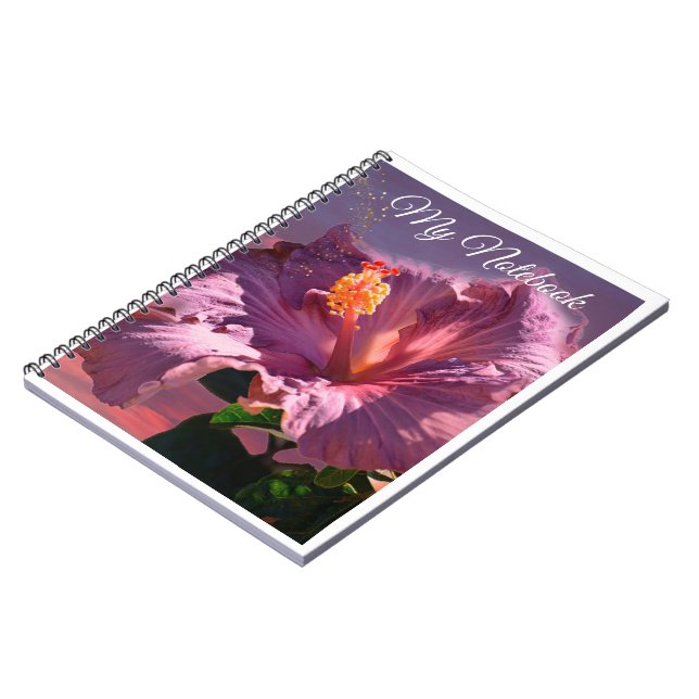 Caderno Espiral Flor Mauve - Notebook espiral (Left Side)