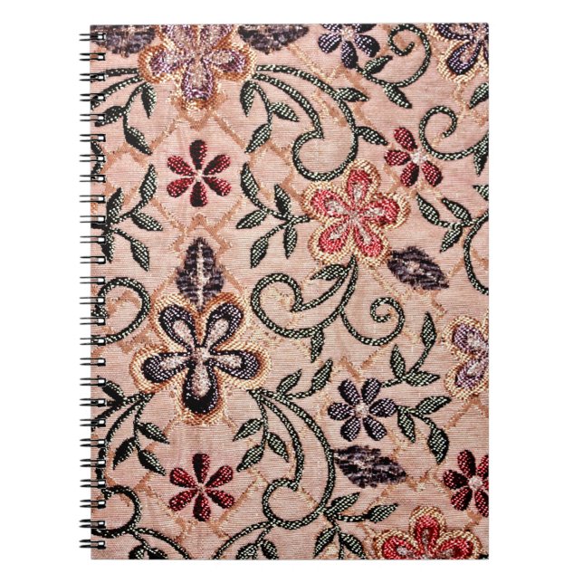 Caderno Espiral Flor Oriental Rug (Frente)