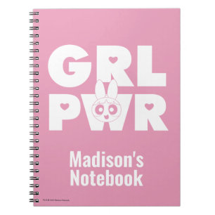 Caderno Espiral Flor:Poder para Garota