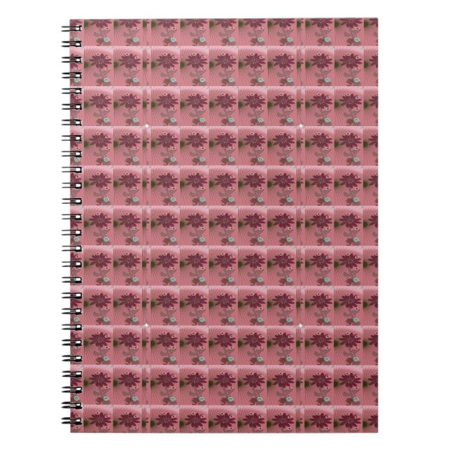 Caderno Espiral Flor rosa (Frente)