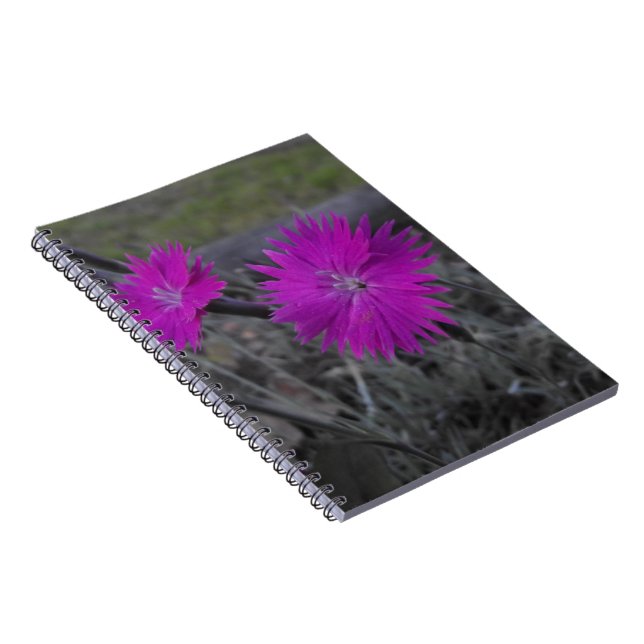 Caderno Espiral flor roxa (Lado Direito)