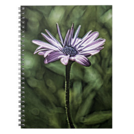 Caderno Espiral Flor roxa que está apenas