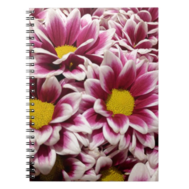 Caderno Espiral Flor Roxo (Frente)