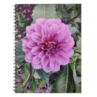 Caderno Espiral Flor Roxo