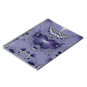 Caderno Espiral Flor Roxo