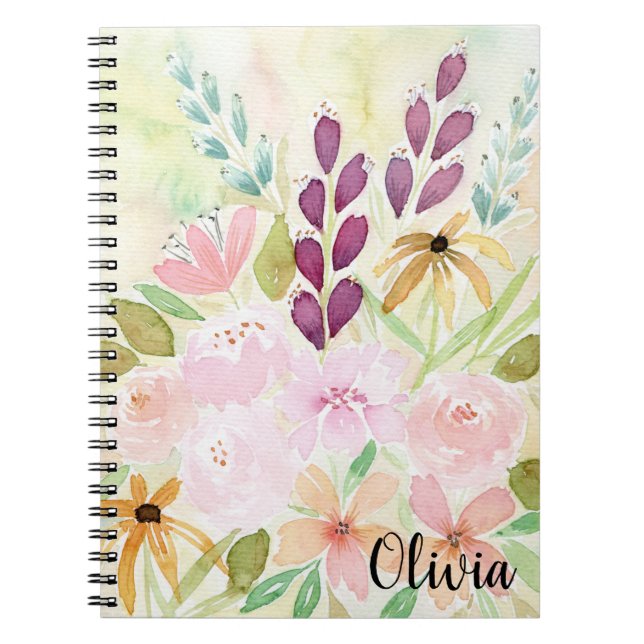 Caderno Espiral Flor Selvagem Cheio (Frente)