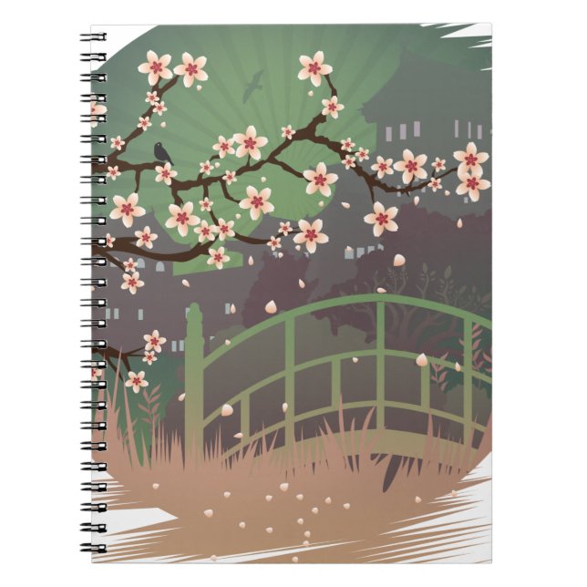 Caderno Espiral Flor Sundown (Frente)