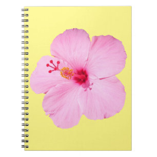 Caderno Espiral Flor Tropical de Hibiscus Rosa