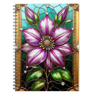 Caderno Espiral Flor Vibrante Ornamentada