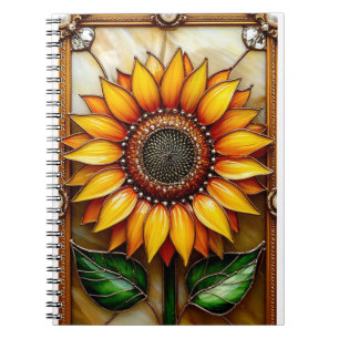 Caderno Espiral Flor Vibrante Ornamentada